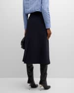 Image 4 of 6: 3.1 Phillip Lim Tie-Waist Faux-Wrap Midi Skirt