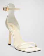 Image 3 of 4: Schutz Ciara Patent Ankle-Strap Sandals