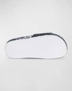 Image 3 of 5: Kenzo Girl's Embossed Logo-Print Slides, Toddler/Kids