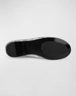 Image 3 of 6: Givenchy Girl's Ballerina Flats W/ Logo Plate, Toddler/Kids