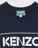 Image 3 of 3: Kenzo Girl's Classic Logo-Print Dress, Size 6-12
