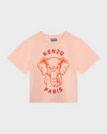 Image 1 of 2: Kenzo Girl's Elephant Graphic Logo-Print T-Shirt, Size 4