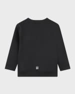 Image 2 of 3: Givenchy Boy's Logo-Print Sweatshirt, Size 4-5