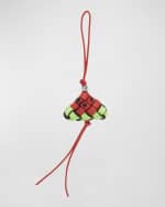 Image 1 of 3: Loewe x Paula’s Ibiza Watermelon Woven Charm in Leather