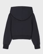 Image 2 of 5: Versace Girl's Floral Logo-Print Hoodie, Size 4-6