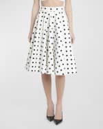 Image 2 of 6: Dolce&Gabbana Polka-Dot Circle Midi Skirt
