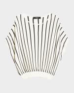 Image 1 of 5: Weekend Max Mara Pegola Pleated Dolman-Sleeve Blouse