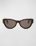 Image 4 of 5: Fendi Fendi First Acetate Cat-Eye Sunglasses