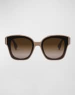 Image 1 of 5: Fendi Fendi First Gradient Acetate Cat-Eye Sunglasses