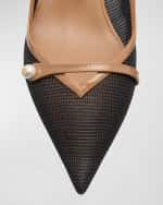 Image 4 of 6: Jimmy Choo Amita Mesh Mary Jane Slingback Pumps