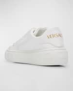 Image 2 of 6: Versace Kid's Greca Low Top Sneakers, Toddlers