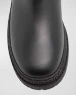 Image 3 of 5: Versace Girl's Leather Chelsea Boots, Kids
