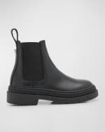 Image 1 of 5: Versace Girl's Leather Chelsea Boots, Toddlers