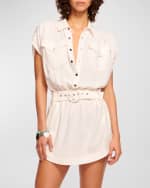 Image 3 of 3: Ramy Brook Bess Belted Mini Dress
