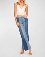 Image 4 of 4: Ramy Brook Vinnie Two-Tone Denim Jeans