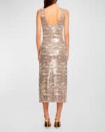 Image 2 of 3: Ramy Brook Artie Sequined Camo Slip Dress