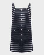 Image 1 of 6: Veronica Beard Tibbie Stripe Mini Shift Dress
