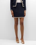 Image 2 of 6: Veronica Beard Roman Tweed Mini Skirt