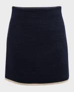 Image 1 of 6: Veronica Beard Roman Tweed Mini Skirt