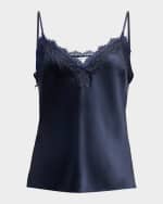 Image 1 of 6: Veronica Beard Ciarlo Sleeveless Lace-Trim Top