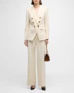 Image 5 of 6: Veronica Beard Tonelli Windowpane Pants