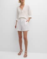 Image 2 of 6: Finley Elsa V-Neck Cotton Gauze Top