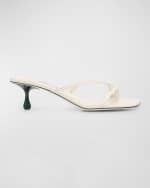 Image 1 of 6: Jimmy Choo Etana Leather Mule Sandals