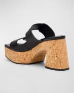 Image 3 of 6: Jimmy Choo Fayence Dual-Grip Platform Slide Sandals