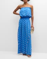 Image 2 of 6: Ramy Brook Cynthia Embroidered Strapless Maxi Dress