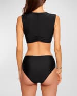 Image 2 of 3: Ramy Brook Marjorie Lace-Up Bikini Bottoms