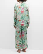 Image 3 of 6: Karen Mabon Spa Day Printed Cropped Pajama Set