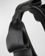 Image 3 of 3: Jennifer Behr Karina Bow Satin Headband