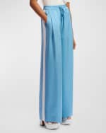 Image 2 of 5: Essentiel Antwerp Freedive Satin Drawstring Track Pants