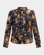 Image 1 of 7: DOROTHEE SCHUMACHER Floral Ease I Printed Linen Blouse
