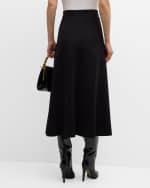 Image 4 of 6: DOROTHEE SCHUMACHER Emotional Essence High-Low Midi Skirt