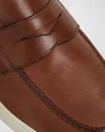 Image 3 of 5: Bruno Magli Men's Ettore Leather Casual Penny Loafers