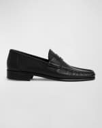 Image 1 of 5: Bruno Magli Men's Tonio Leather Penny Loafers