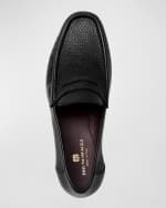 Image 5 of 5: Bruno Magli Men's Tonio Leather Penny Loafers