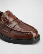 Image 3 of 4: Tod's Gomma Classic Leather Penny Loafers
