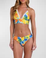 Image 3 of 3: Sunshine 79 Summertime Vibes Banded Triangle Bikini Top