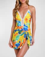 Image 3 of 3: Sunshine 79 Summertime Vibes V-Plunge One-Piece Swimsuit