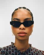 Image 2 of 2: KIMEZE Gabriel Acetate Cat-Eye Sunglasses