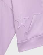 Image 6 of 6: Flowers by Zoe Girl's Star-Printed Hoodie, Size 4-6