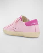 Image 2 of 10: Golden Goose Girl's Superstar Leather Sneakers, Baby/Toddlers