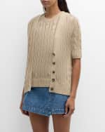 Image 7 of 7: Veronica Beard Julietta Short-Sleeve Cardigan