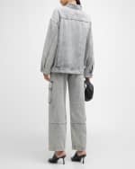 Image 3 of 6: MOTHER SNACKS! The Side Dish Cargo Skimp Jeans