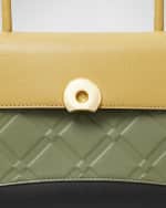 Image 3 of 4: Tory Burch Deville Small Colorblock Satchel Bag