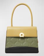Image 1 of 4: Tory Burch Deville Small Colorblock Satchel Bag