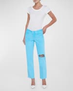 Image 3 of 4: L'Agence Nevia Low-Rise Slouchy Straight Jeans
