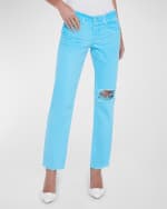Image 4 of 4: L'Agence Nevia Low-Rise Slouchy Straight Jeans